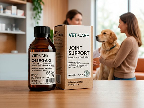 Rótulo veterinário para medicamentos, vacinas e suplementos animais